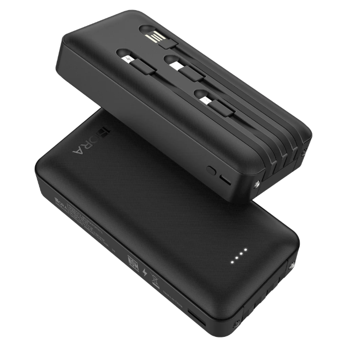 Estación de carga multicable GAR159 con linterna integrada y funciones de seguridad