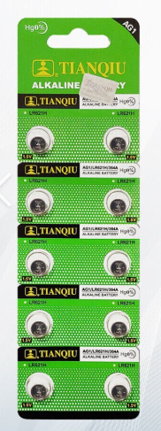 BATERIAS ALKALINE GINGTIANLI AG1