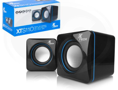 Bocina XTECH XTS110 STEREO
MINI SPEAKERS POWER
FEED AND 3.5MM CABLE